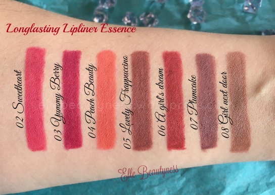 Review] Longlasting Lipliner Essence Cosmetics – matite labbra & rossetti  in abbinamento – Elle Beautyness